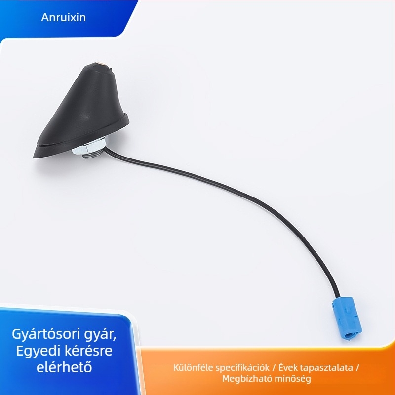 Autó rádió antenna FM/AM jel erősítővel, egyszálas erősítő, Opel csatlakozó, univerzális kompatibilitás, menetbe szerelés, 12V üzem