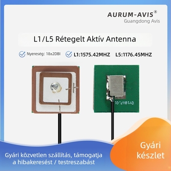 GPS L1/L5 laminált aktív kerámia antenna jármű navigációhoz — magas nyereség