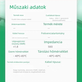 Ipex–Fakra adapter kábel SMB férfi–női RF-kábel GPS autóantenna, vízálló csatlakozás