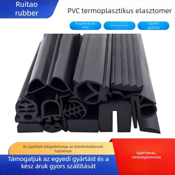 Termoplasztikus elastomer PVC koextrudált sűrítőcsík, puha és kemény kivitelben autóipari konténerekhez és szekrényekhez