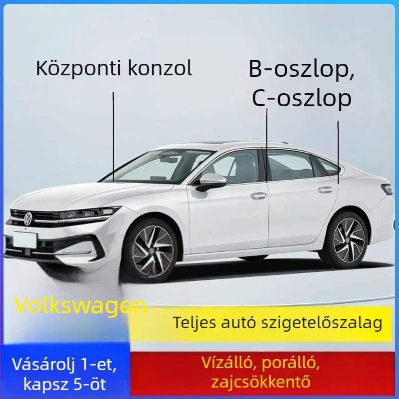 VW B-oszlop és C-oszlop számára készült gumírozott tömítő szalag, ajtó- és műszerfal tömítés, zaj- és porcsökkentés