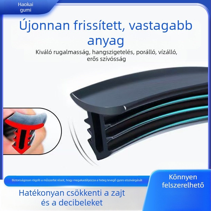 Autó középkonzol tömítőcsík – vízvédő és hangszigetelés, zajcsökkentés és porvédelem a szélvédő résznél
