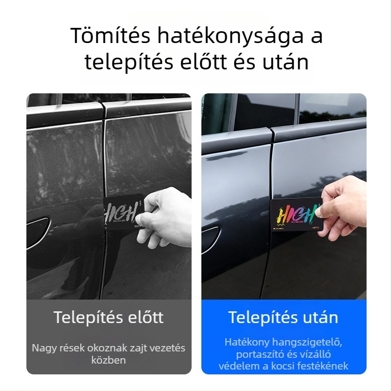 Tesla Model Y/YL autó tömítőszalag – gumi tömítés, az egész járműre, modell M10148, kompatibilis a Tesla Y/YL