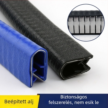 U-alakú keretű autózáró szalag, kopásálló, karcolásálló, öntapadós PVC élvédő — Kexin rubber products