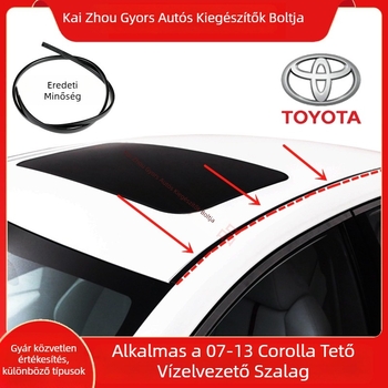 Autó tetőhöz való tömítőcsík Corolla, gumiból, 2007–2016, testreszabás elérhető