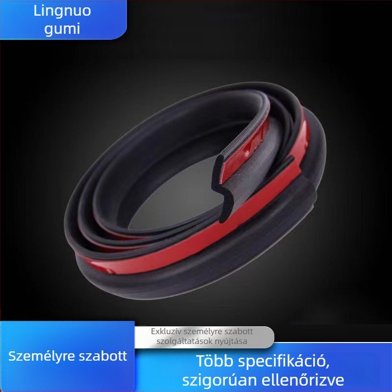 Autóipari Z-típusú tömítő A-oszlophoz, Lingnuo márka, porálló tömítés, hőálló