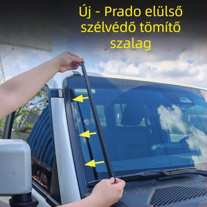 Gumi tömítőszalag Toyota Prado LC250 A-oszlophoz, hangszigetelés a szélvédőnél