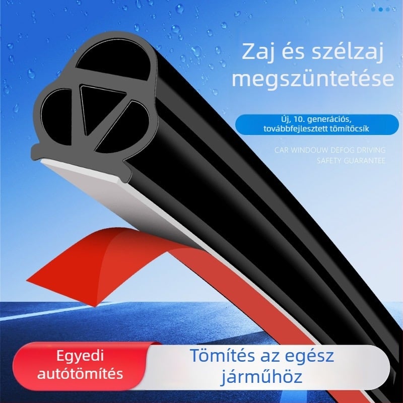 Nagy D-alakú megerősített tömítőszalag teherautó ajtajához, vízálló és porálló, vastagabb ajtó tömítés, univerzális