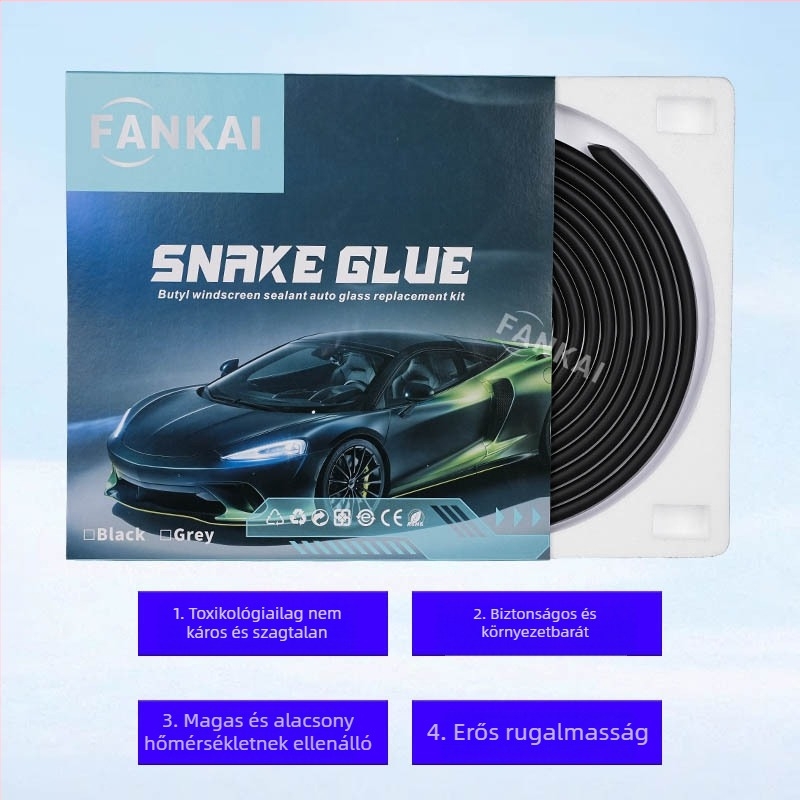 Autó tömítőszalag szilikonból, FANKAI snake glue, modell: snake glue, zárt fényszórókhoz