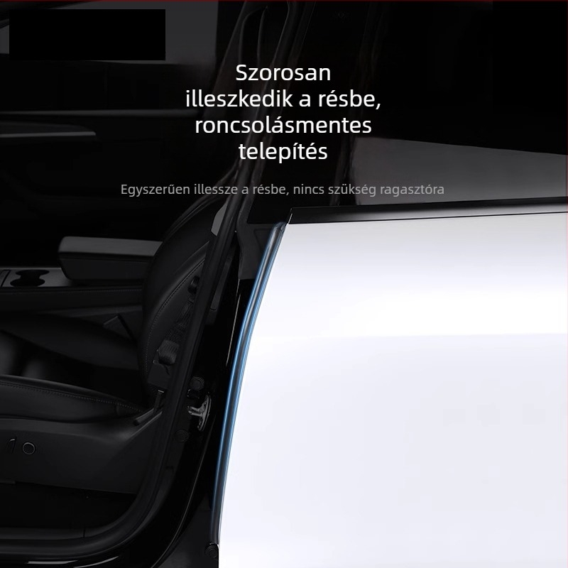 Tesla Model Y B-oszlop tömítőszalag (új verzió) — gumírozott tömítés, porvédő, ütéscsillapítás, műszerfal hangszigetelő kiegészítő