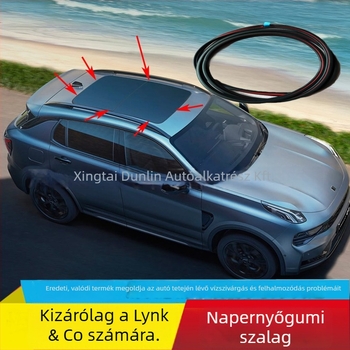 Gumi tömítőcsík Lynk & Co napfénytetőhöz, modell 01, 10 mm vastagság