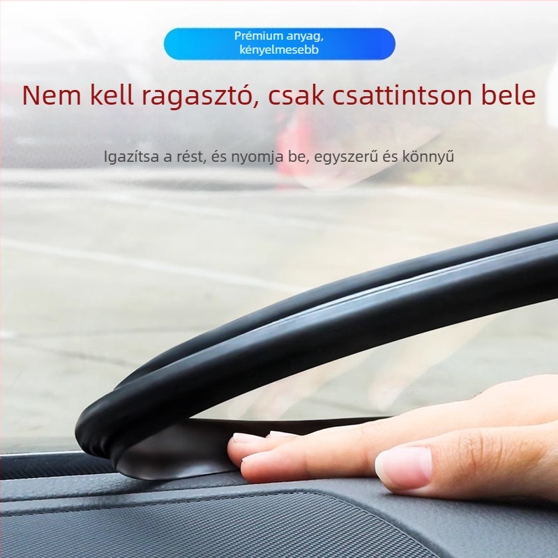 Autó tömítő szalag VS-007 gumi, 1,5 mm, központi konzol és műszerfal számára, univerzális