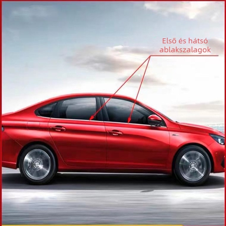 Gumi ablak tömítőszalag autóhoz, kompatibilis a Peugeot 301 / Citroën Elysee (2014–2016)