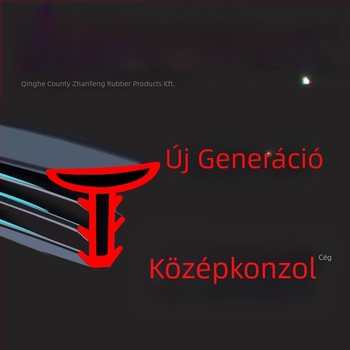 Gumi tömítőcsík az autó középső konzoljához – zajcsökkentő tömítés a szélvédő réséhez, modell Car Center Console Sealing Strip, vastagság 1