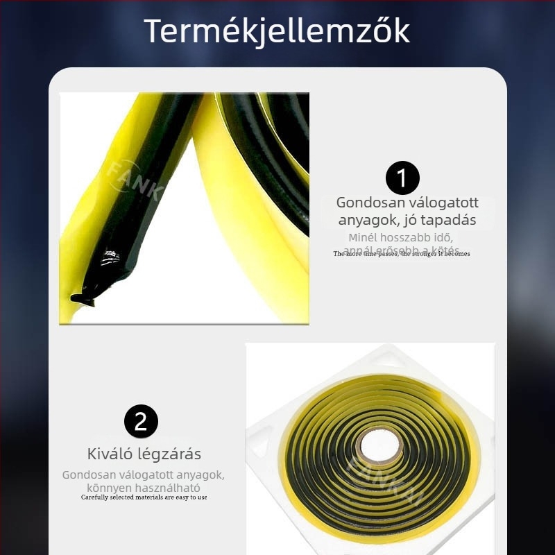 Cebole Yokohama magas viszkozitású szürke-fekete hőolvadó ragasztó autókhoz, tömítőcsík Bi-Xenon lámpához
