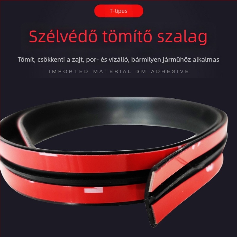 T alakú tömítőszalag autóhoz – első szélvédő és napfénytető tömítés, vízálló