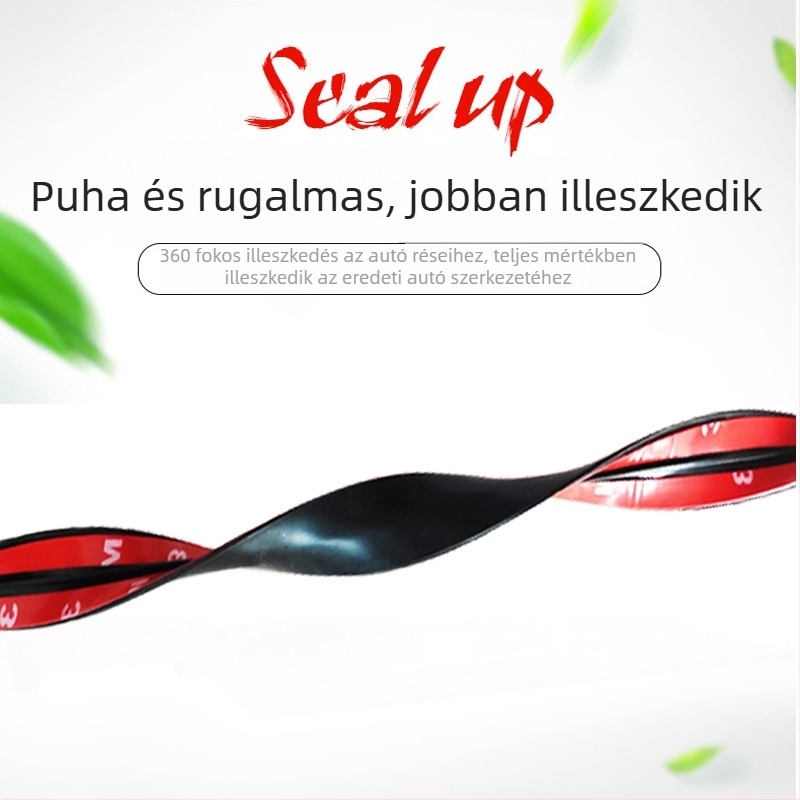 T alakú tömítőszalag autóhoz – első szélvédő és napfénytető tömítés, vízálló
