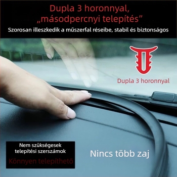Autóajtó tömítőszalag dupla rétegű hangszigeteléssel, vastított kivitel a teljes autó zajcsökkentéséhez, univerzális ajtó- és varratömítés, módosítási kiegészítő