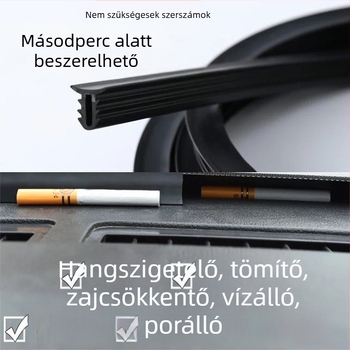 Autóajtó tömítőszalag dupla rétegű hangszigeteléssel, vastított kivitel a teljes autó zajcsökkentéséhez, univerzális ajtó- és varratömítés, módosítási kiegészítő