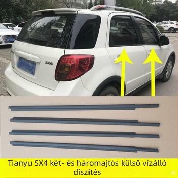 Gumi tömítőcsík autóablakokhoz; szilikon anyag; eredeti gyári ellátás; kompatibilis más modellekkel