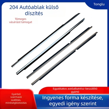 Mercedes-Benz C-Klasse-hoz autóipari tömítőcsík (C180/C200/C260/C300) – gumírozott külső ablak-tömítés, egyedi feldolgozás