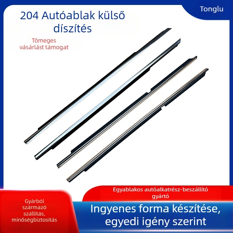 Mercedes-Benz C-Klasse-hoz autóipari tömítőcsík (C180/C200/C260/C300) – gumírozott külső ablak-tömítés, egyedi feldolgozás