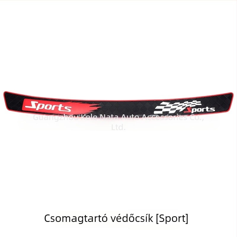 Ütközésvédő csomagtér szalag, kockás textúra, PVC lágy gumi, megvastagított, modell P037