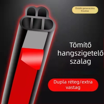Ötlyukú B-típusú autóajtó szigetelő szalag – hangszigetelés, ütésvédelmi védelem, porálló, az egész ajtóhoz