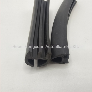 EPDM gumi csúszó üveg tömítőcsík az ajtókerethez, dupla csatornás, 7 mm, univerzális autóablakhoz