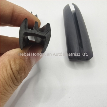 EPDM gumi csúszó üveg tömítőcsík az ajtókerethez, dupla csatornás, 7 mm, univerzális autóablakhoz
