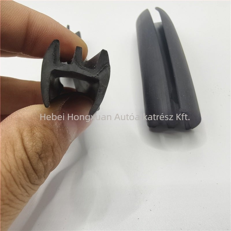 EPDM gumi csúszó üveg tömítőcsík az ajtókerethez, dupla csatornás, 7 mm, univerzális autóablakhoz