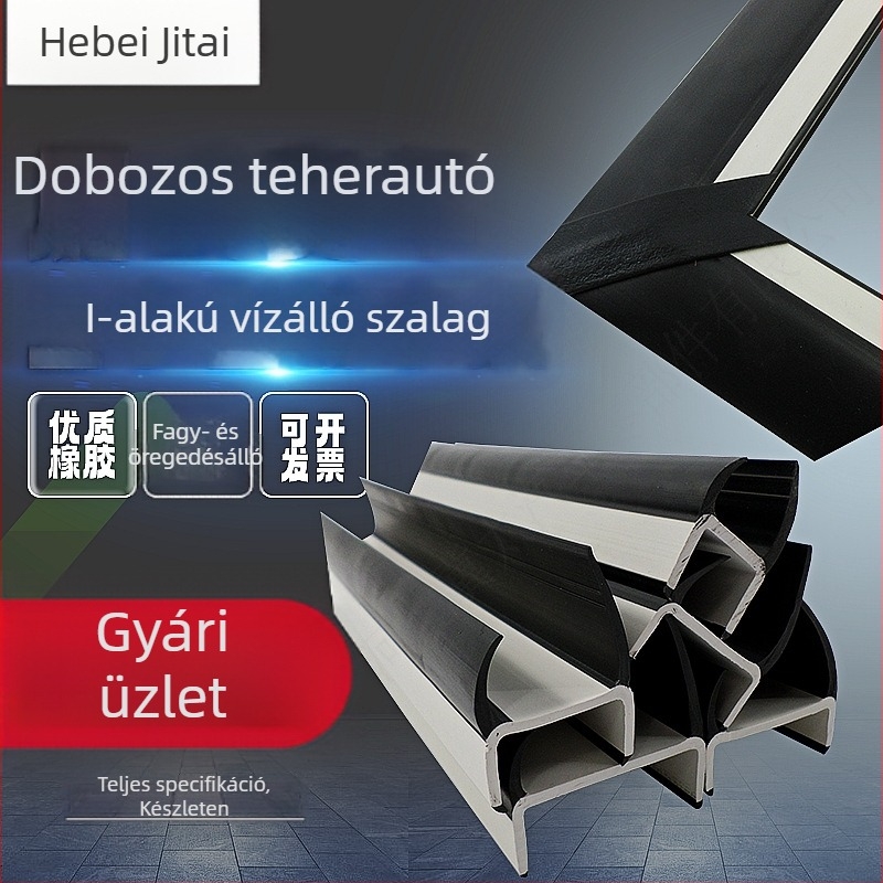 I-alakú gumitömítő szalag furgon/konténer hátsó ajtajához, hőszigetelés és vízállóság, fagyálló és hidegálló