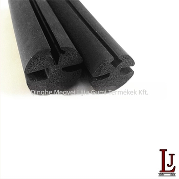 EPDM gumi tömítőcsík — por elleni tömítés, működési hőmérséklet 120°C, üzemi nyomás 5, alkalmazások: autók, konténerek, hűtőszekrények, elektromos készülékek, ajtók és ablakok