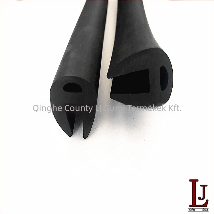 Híd gumírozott tömítőcsík dovetail és horny profilokkal, időjárásálló, 120°C, 6