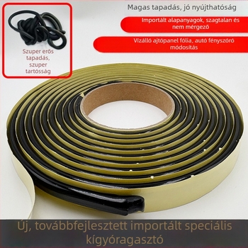 Butyl hot-melt szigetelőcsík lámpákhoz és ajtókhoz, modell Yk01, fekete/szürke lencse szegély, 8 mm