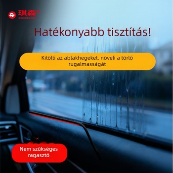 Autóablak résének gumitömítő szalag, modell Cxgex-12, vastagság 6 mm, anyag: szivacs