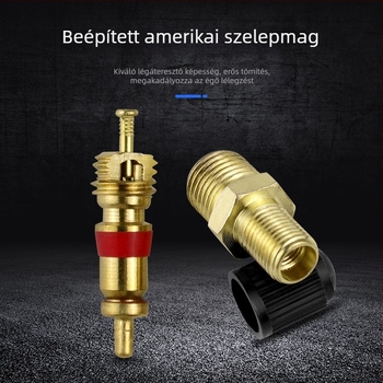 Gumiabroncs szelep, réz test, csavaros szerelés, márka Same fenglihe, szabványos szelepmag