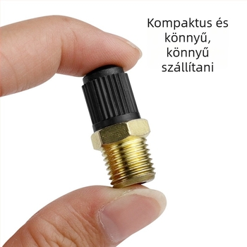 Gumiabroncs szelep, réz test, csavaros szerelés, márka Same fenglihe, szabványos szelepmag