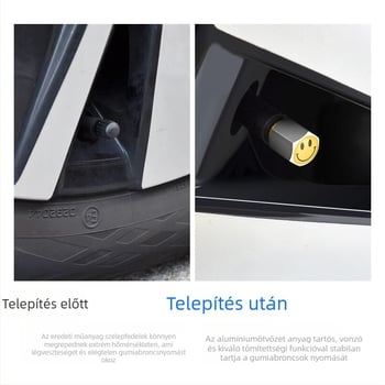 Univerzális alumíniumötvözetű autógumi szelepsapka, anti-deflációs dizájn, testreszabható