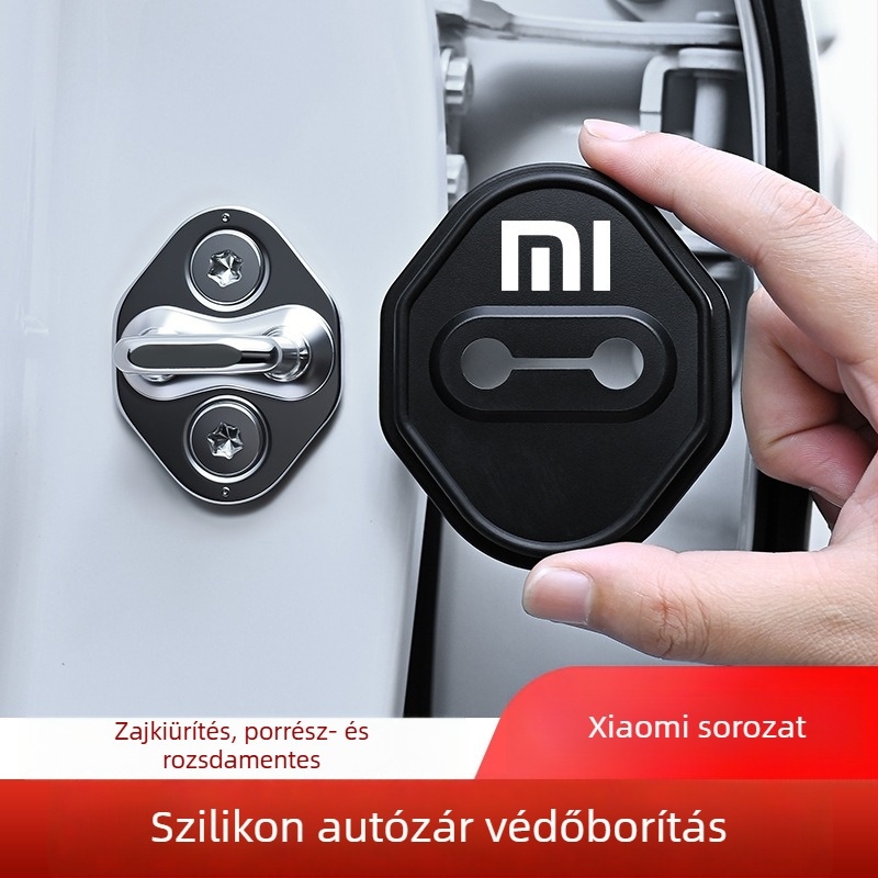 Szilikon ütéscsillapító ajtózárvédő burkolat Xiaomi Su7/Yu7-hez, modell 001, testreszabható