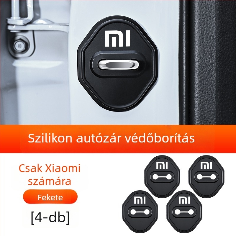 Szilikon ütéscsillapító ajtózárvédő burkolat Xiaomi Su7/Yu7-hez, modell 001, testreszabható