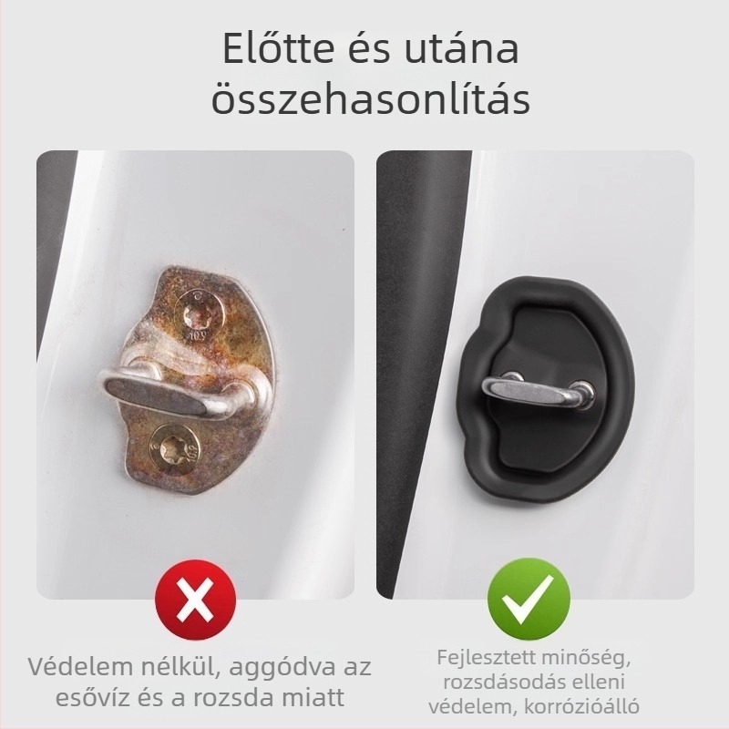 Szilikon ajtózárvédő sapka antiütközés csíkkal, univerzális védőtok