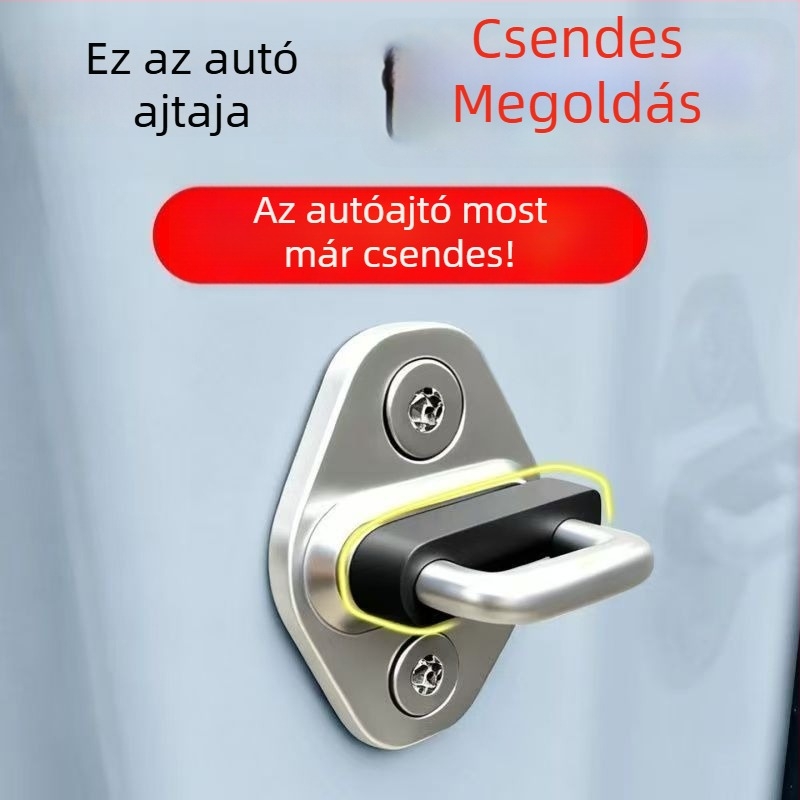Szilikon autóajtózár‑védő párna és ajtócsillapító, méretei 4,5 × 0,7 cm