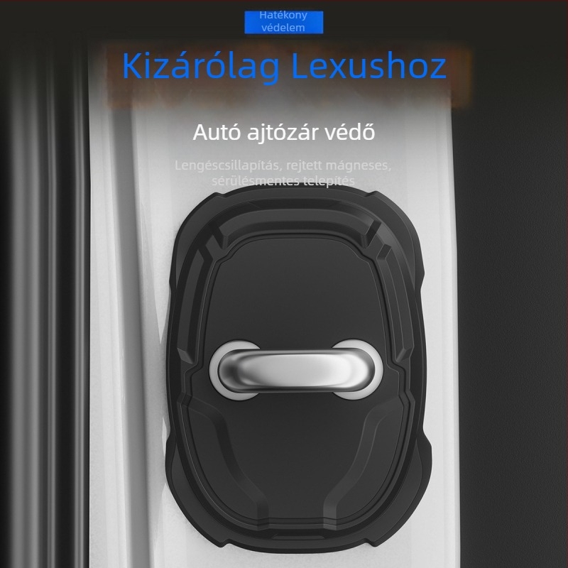 Szilikonból készült ajtózárvédő párna Lexushoz, ütéscsillapító ütközésvédő csík, minden sorozathoz kompatibilis