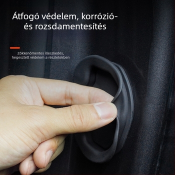 Tesla Model 3/Y – ajtózárvédő szilikon párna – védelem, halk ütéscsillapítás, négy darabos készlet