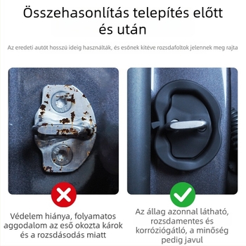 Tesla Model 3/Y – ajtózárvédő szilikon párna – védelem, halk ütéscsillapítás, négy darabos készlet