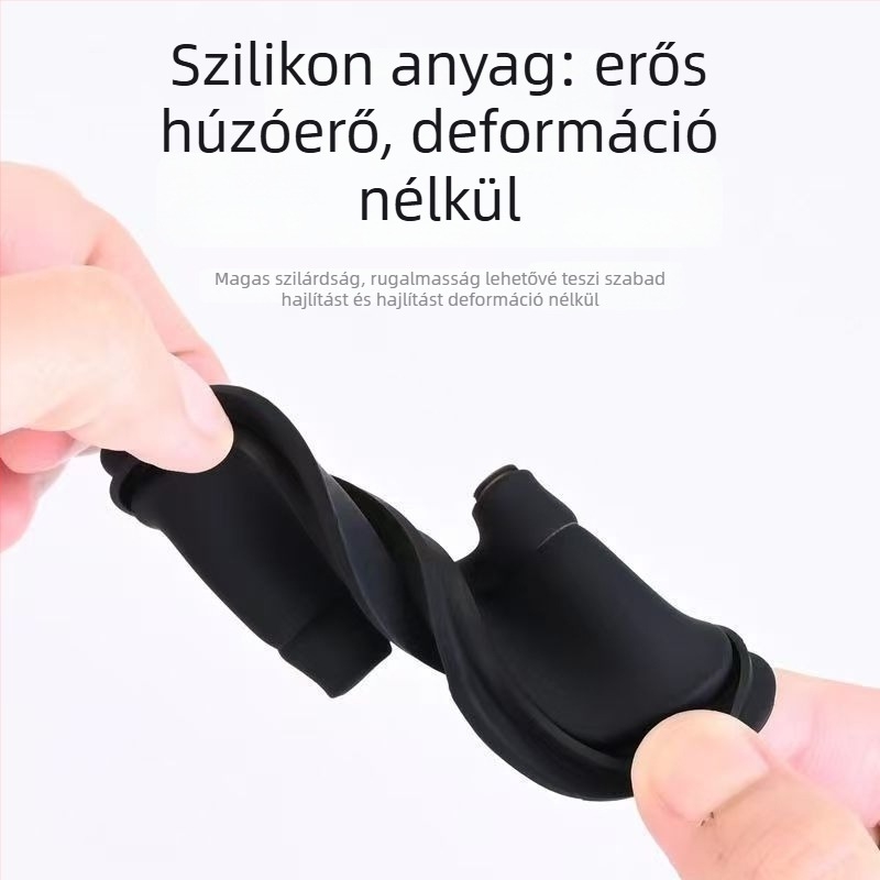 Szilikon autó légzsák vibrációtompító párna, univerzális modell, nyitható lengő nyílású, kétoldalú ragasztószalaggal, középponti furat 1,5 cm