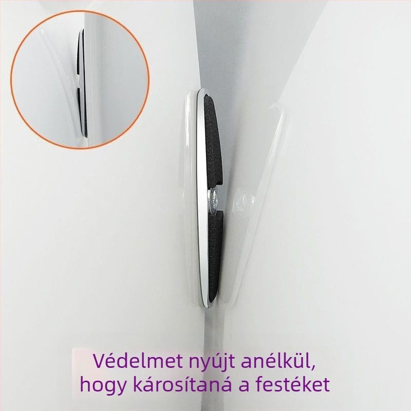 Autóajtó anti-ütköző csík, fém+PVC, általános modellekhez illeszkedik, testreszabható feldolgozás