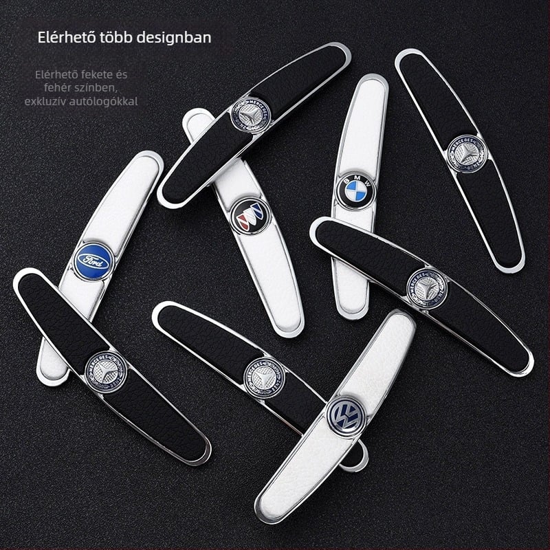 Autóajtó anti-ütköző csík, fém+PVC, általános modellekhez illeszkedik, testreszabható feldolgozás