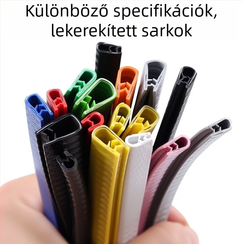 U alakú tömítőszalag ajtókhoz, ütésvédő dekoratív szalag fémlemezekhez és üvegélekhez, hajlítási szalag